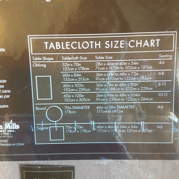 🌞 New! Bed Bath & Beyond Benson Mills Basics Tablecloth Tan / Brown, 52x70" - Picture 7 of 11